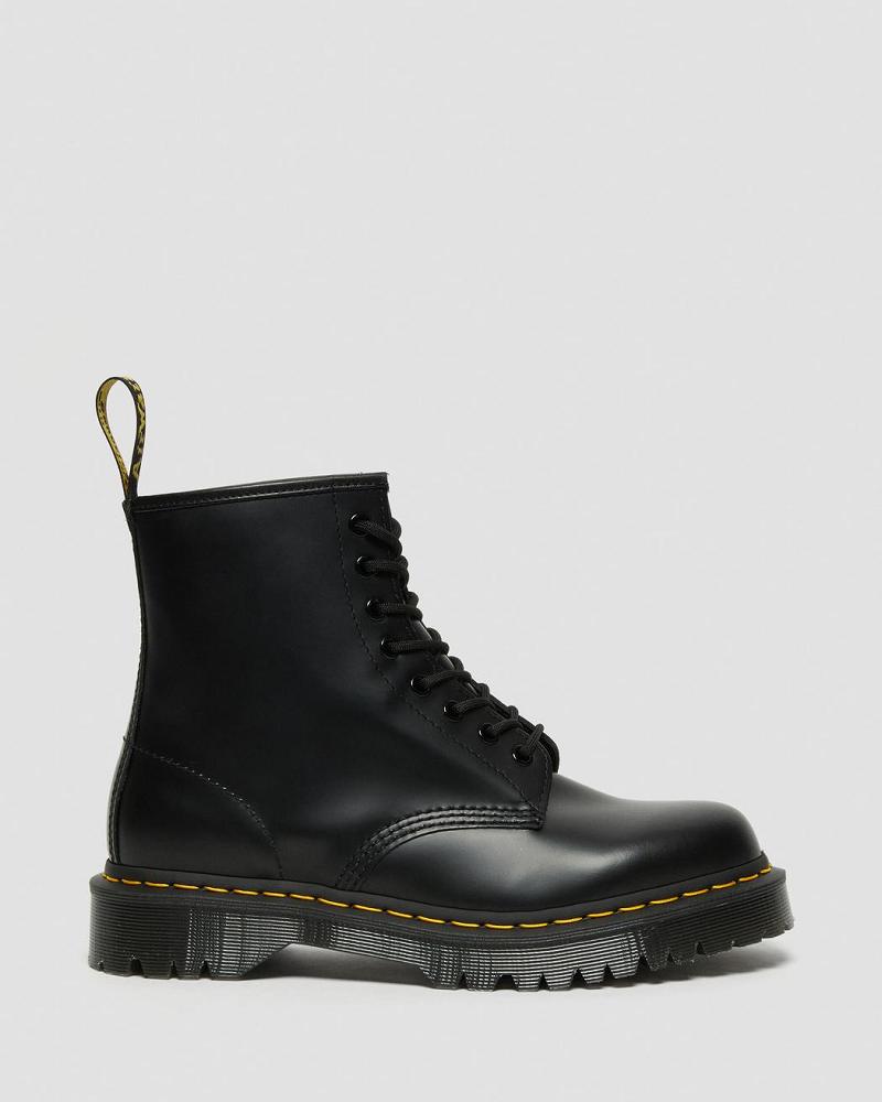 Dr Martens 1460 Bex Smooth Leren Platform Laarzen Heren Zwart | NL 259FDN